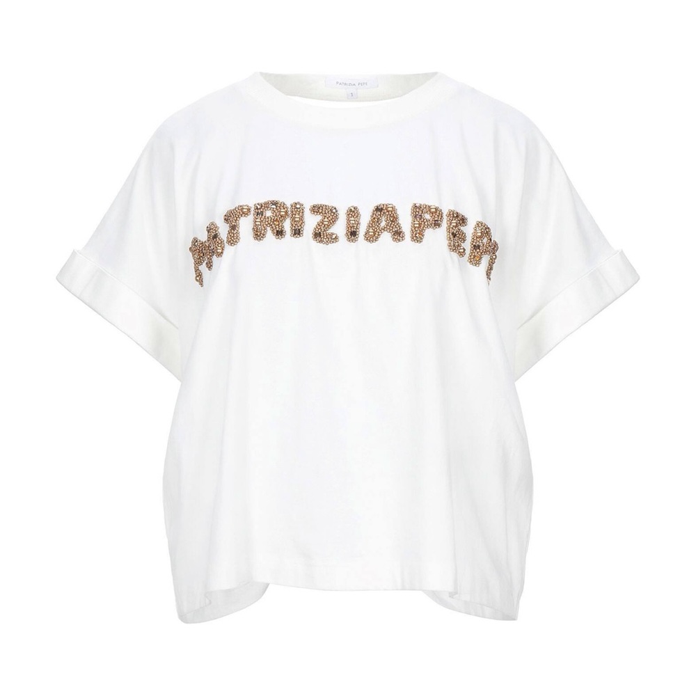Patriziq Pepe White Blouse Small Siza